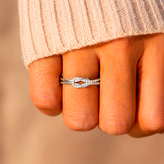Bague Ajustable Noeud Infini - À ma soeur - Les liens éternels