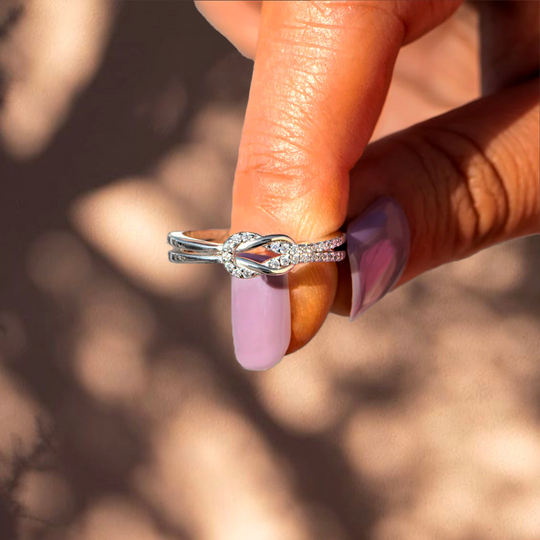 Bague Ajustable Noeud Infini - À ma soeur - Les liens éternels