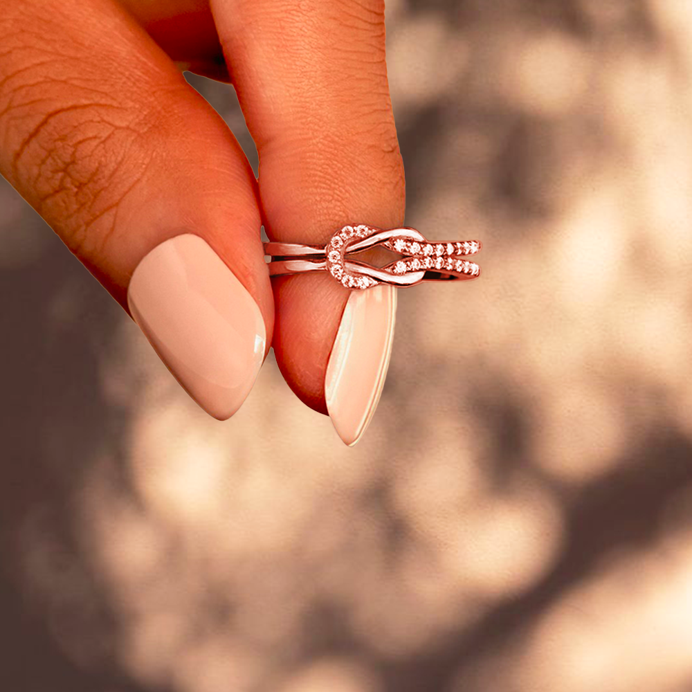 Bague Ajustable Noeud Infini - À ma soeur - Les liens éternels