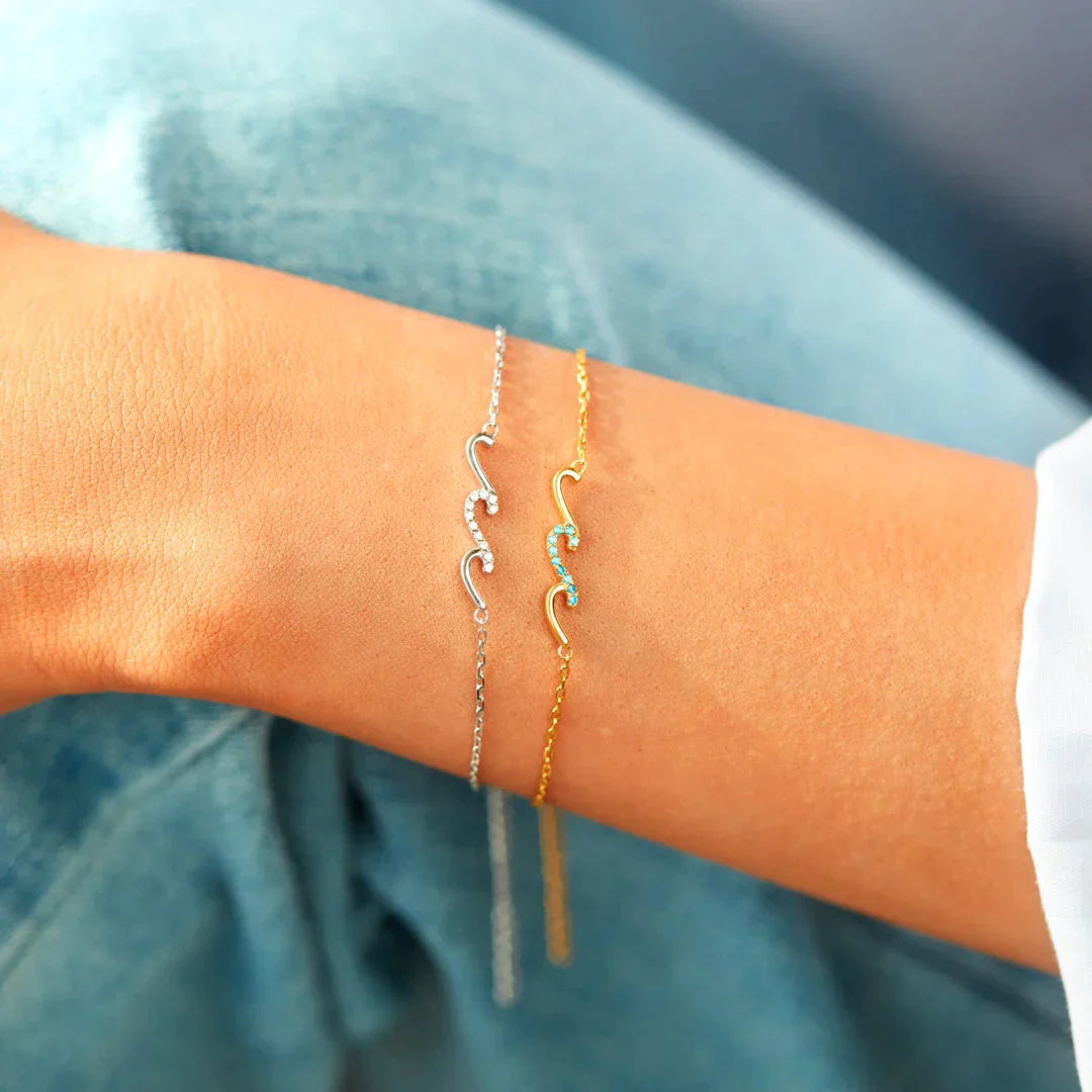 Bracelet Vagues - À ma soeur - Je serai toujours à tes côtés